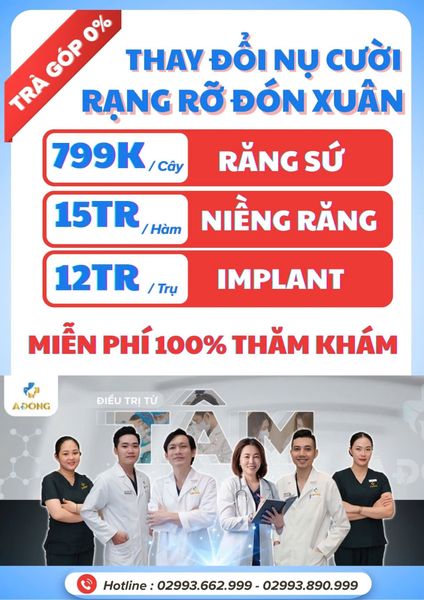 🎉 SIÊU ƯU ĐÃI CUỐI NĂM – TRẢ GÓP 0%   ✨ Cận Tết rồi, đây là thời điểm vàng để bạn nâng cấp nụ cười thật rạng rỡ!